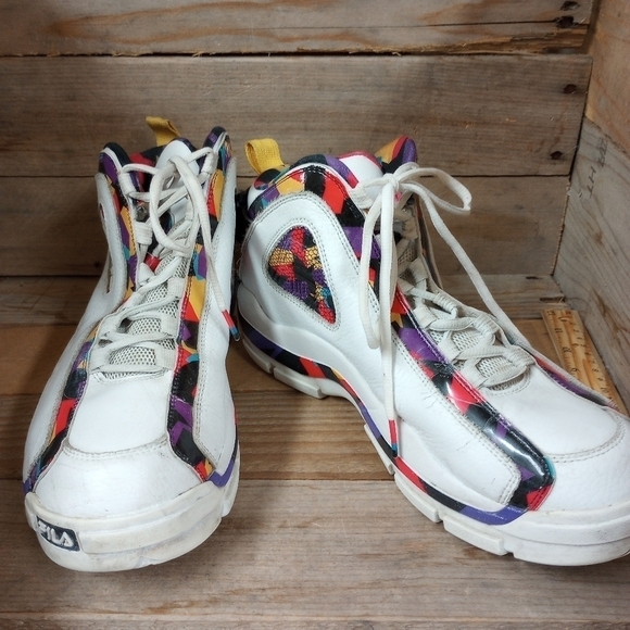 FILA Grant Hill 2, 90s Retro, White Multicolor Men's Size 11. - Picture 2 of 9